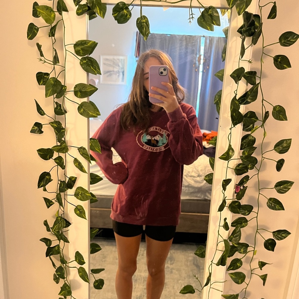 lightly worn, very soft sweatshirt